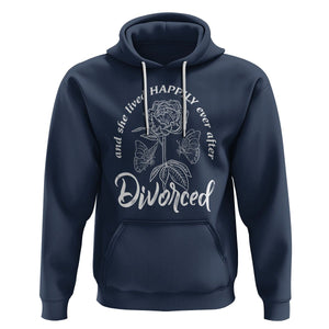 She Lived Happy Ever After Divorce Hoodie TS09 Navy Printyourwear