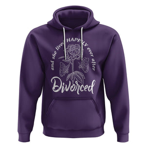 She Lived Happy Ever After Divorce Hoodie TS09 Purple Printyourwear