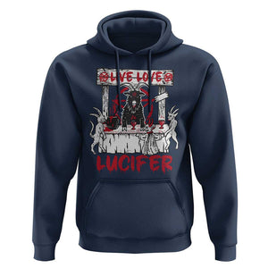 Halloween Satan Hoodie Live Love Lucifer Demon TS09 Navy Print Your Wear