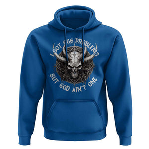 Halloween Satan Hoodie I Got 666 Problems Pentagram TS09 Royal Blue Print Your Wear