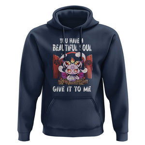 Kawaii Satan Halloween Hoodie You Have a Beautiful Soul TS09 Navy Print Your Wear