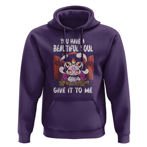 Kawaii Satan Halloween Hoodie You Have a Beautiful Soul TS09 Purple Print Your Wear