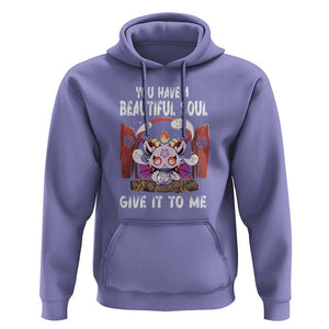 Kawaii Satan Halloween Hoodie You Have a Beautiful Soul TS09 Violet Print Your Wear