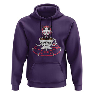 Funny Halloween Coffee Lover Hoodie Satan I Like My Coffee TS09 Purple Print Your Wear