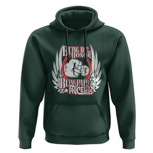 Father's Day Hoodie Being Dad Is An Honor Being Papa Is Priceless TS09 Dark Forest Green Print Your Wear