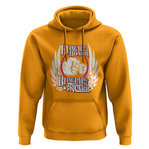 Father's Day Hoodie Being Dad Is An Honor Being Papa Is Priceless TS09 Gold Print Your Wear