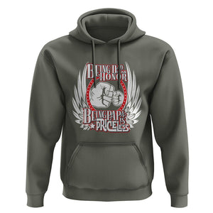 Father's Day Hoodie Being Dad Is An Honor Being Papa Is Priceless TS09 Military Green Print Your Wear