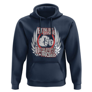 Father's Day Hoodie Being Dad Is An Honor Being Papa Is Priceless TS09 Navy Print Your Wear