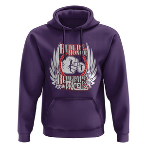 Father's Day Hoodie Being Dad Is An Honor Being Papa Is Priceless TS09 Purple Print Your Wear