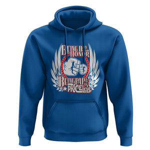 Father's Day Hoodie Being Dad Is An Honor Being Papa Is Priceless TS09 Royal Blue Print Your Wear