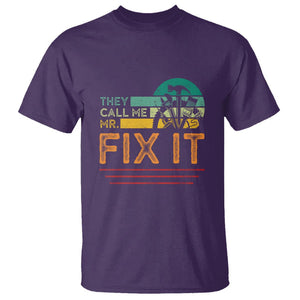 Father's Day T Shirt They Call Me Mr. Fix It TS09 Purple Print Your Wear