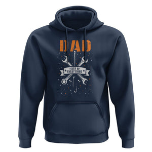 Father's Day Hoodie Dad Fixer Of Everything TS09 Navy Print Your Wear