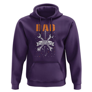 Father's Day Hoodie Dad Fixer Of Everything TS09 Purple Print Your Wear