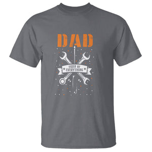 Father's Day T Shirt Dad Fixer Of Everything TS09 Charcoal Print Your Wear