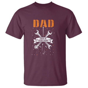 Father's Day T Shirt Dad Fixer Of Everything TS09 Maroon Print Your Wear