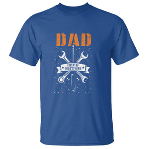 Father's Day T Shirt Dad Fixer Of Everything TS09 Royal Blue Print Your Wear