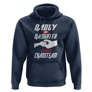 Father's Day Hoodie Dad Daughter A Perfect Chaos Team TS09 Navy Print Your Wear