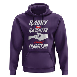 Father's Day Hoodie Dad Daughter A Perfect Chaos Team TS09 Purple Print Your Wear