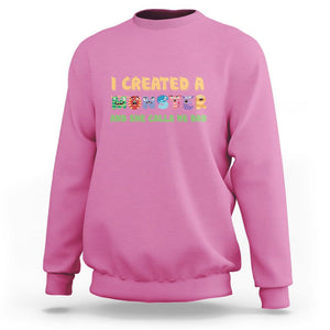 Father's Day Sweatshirt I Created A Monster She Calls Me Dad TS09 Azalea Print Your Wear