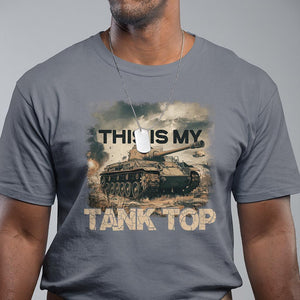 This Is My Tank Top T Shirt Funny Military Pun TS09 Charcoal Print Your Wear