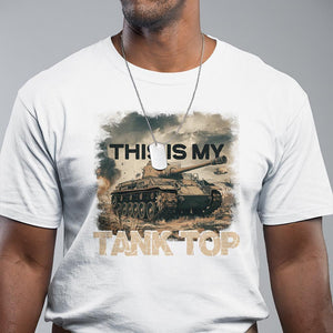 This Is My Tank Top T Shirt Funny Military Pun TS09 White Print Your Wear