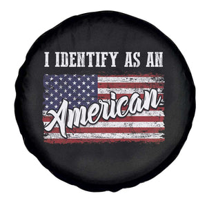 American Patriotic Spare Tire Cover I Identify As An American TS09 Print Your Wear