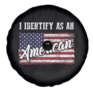 American Patriotic Spare Tire Cover I Identify As An American TS09 Print Your Wear