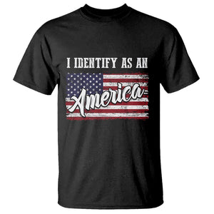 American Patriotic T Shirt I IDentify As An American TS09 Black Print Your Wear