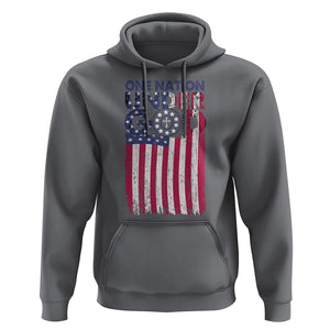 American Patriotic Hoodie One Nation Under God Christ Christian TS09 Charcoal Print Your Wear