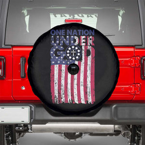 American Patriotic Spare Tire Cover One Nation Under God Christ Christian TS09 Black Print Your Wear