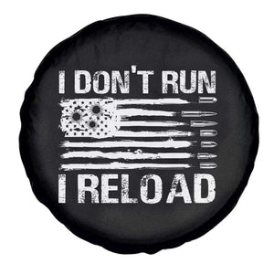 American Patriotic Spare Tire Cover I Don't Run I Reload Military Gun Flag TS09 Print Your Wear