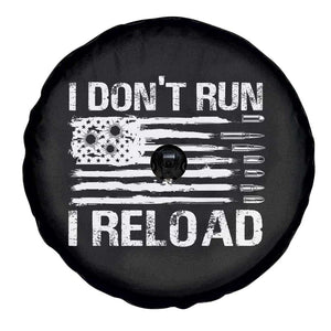 American Patriotic Spare Tire Cover I Don't Run I Reload Military Gun Flag TS09 Print Your Wear