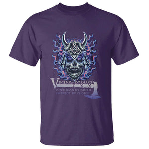 Viking By Blood American By Birth Patriot By Choice T Shirt TS09 Purple Print Your Wear