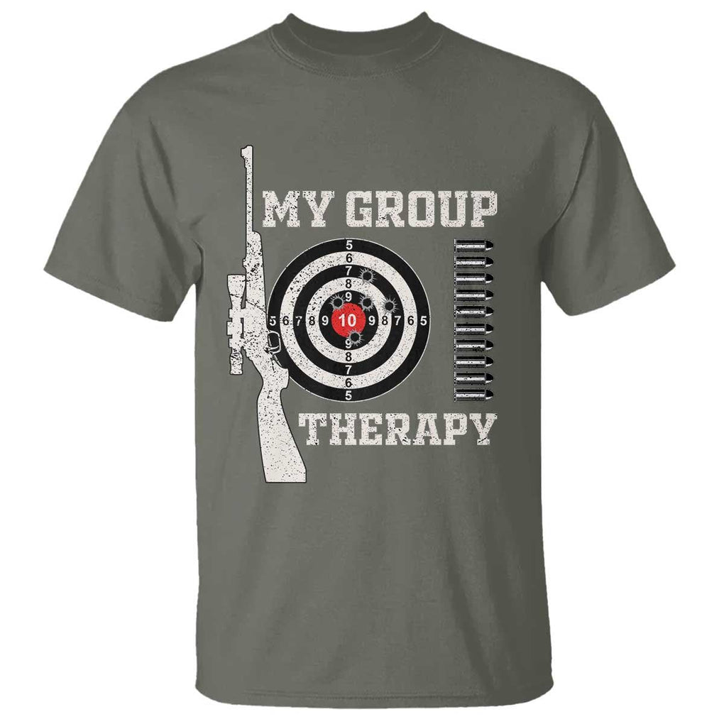 Gun Lover T Shirt My Group Therapy Shooting TS09 Military Green Print Your Wear