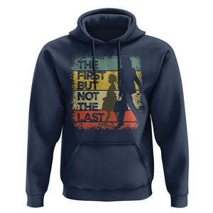 Harris Supporter Hoodie The First But Not The Last Kamala US President Election TS09 Navy Print Your Wear