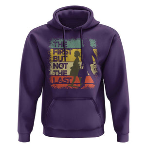 Harris Supporter Hoodie The First But Not The Last Kamala US President Election TS09 Purple Print Your Wear