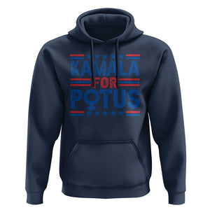 Harris Supporter Hoodie Kamala For Potus US President Election TS09 Navy Print Your Wear