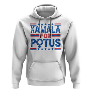 Harris Supporter Hoodie Kamala For Potus US President Election TS09 White Print Your Wear