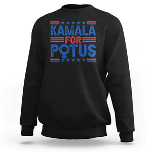 Harris Supporter Sweatshirt Kamala For Potus US President Election TS09 Black Print Your Wear