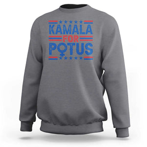 Harris Supporter Sweatshirt Kamala For Potus US President Election TS09 Charcoal Print Your Wear