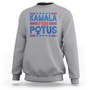 Harris Supporter Sweatshirt Kamala For Potus US President Election TS09 Sport Gray Print Your Wear