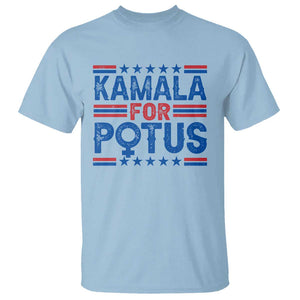 Harris Supporter T Shirt Kamala For Potus US President Election TS09 Light Blue Print Your Wear