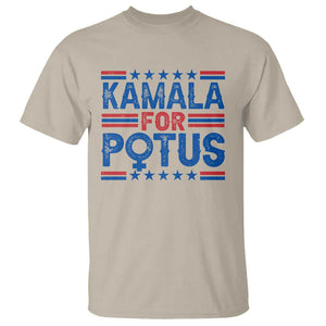 Harris Supporter T Shirt Kamala For Potus US President Election TS09 Sand Print Your Wear