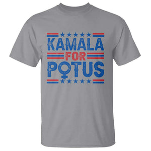 Harris Supporter T Shirt Kamala For Potus US President Election TS09 Sport Gray Print Your Wear