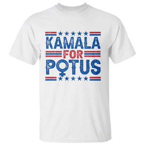 Harris Supporter T Shirt Kamala For Potus US President Election TS09 White Print Your Wear