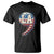 Harris Supporter T Shirt Kamala Comma La American Flag US President Election TS09 Black Print Your Wear