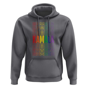 Harris Supporter Hoodie Kamala LGBTQ Rights Rainbow TS09 Charcoal Print Your Wear