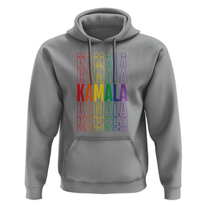 Harris Supporter Hoodie Kamala LGBTQ Rights Rainbow TS09 Sport Gray Print Your Wear