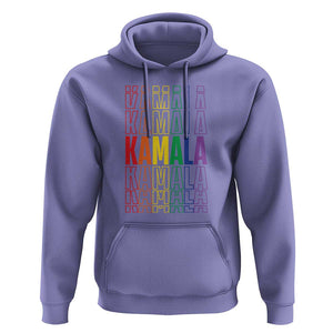 Harris Supporter Hoodie Kamala LGBTQ Rights Rainbow TS09 Violet Print Your Wear