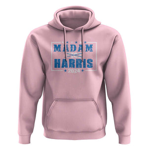 Harris Supporter Hoodie Kamala Madam President 2024 Not Vice TS09 Light Pink Print Your Wear